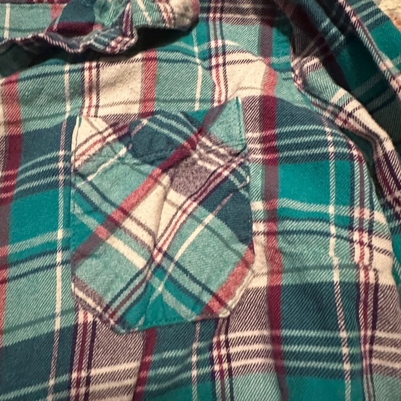 Field & Stream Teal and Purple Plaid Shirt - Picture 3 of 5